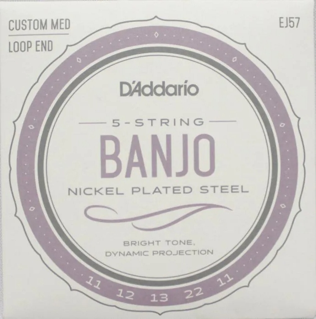 Encordoamento Banjo 5 Cordas D'addario Ej57 