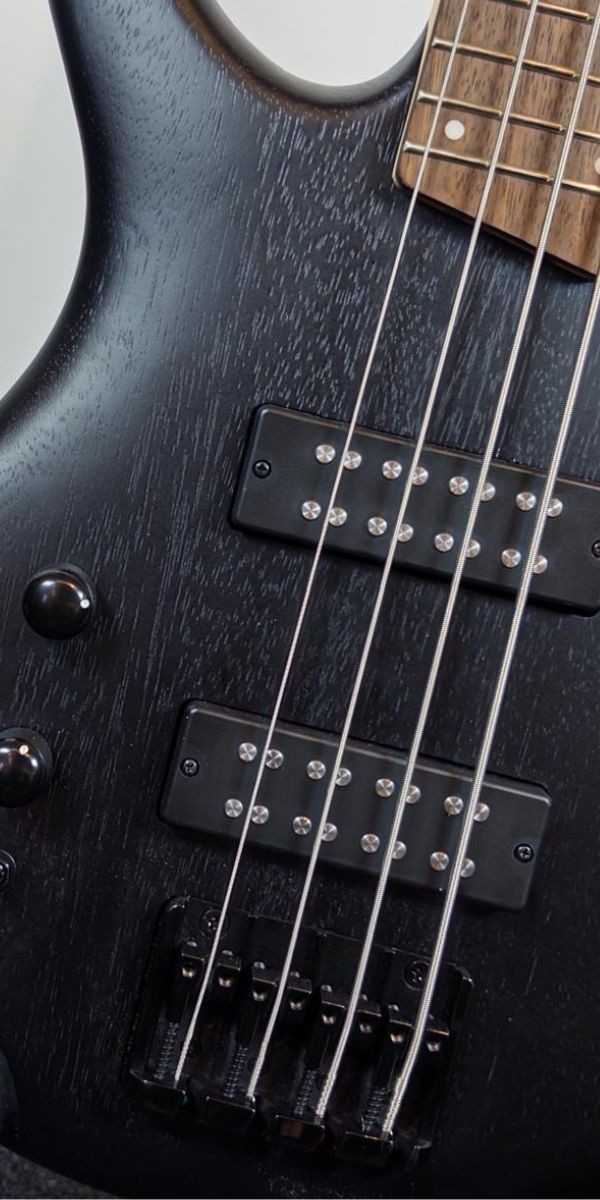 Baixo Ibanez 4 Cordas Canhoto sr 300ebl Weathered Black 