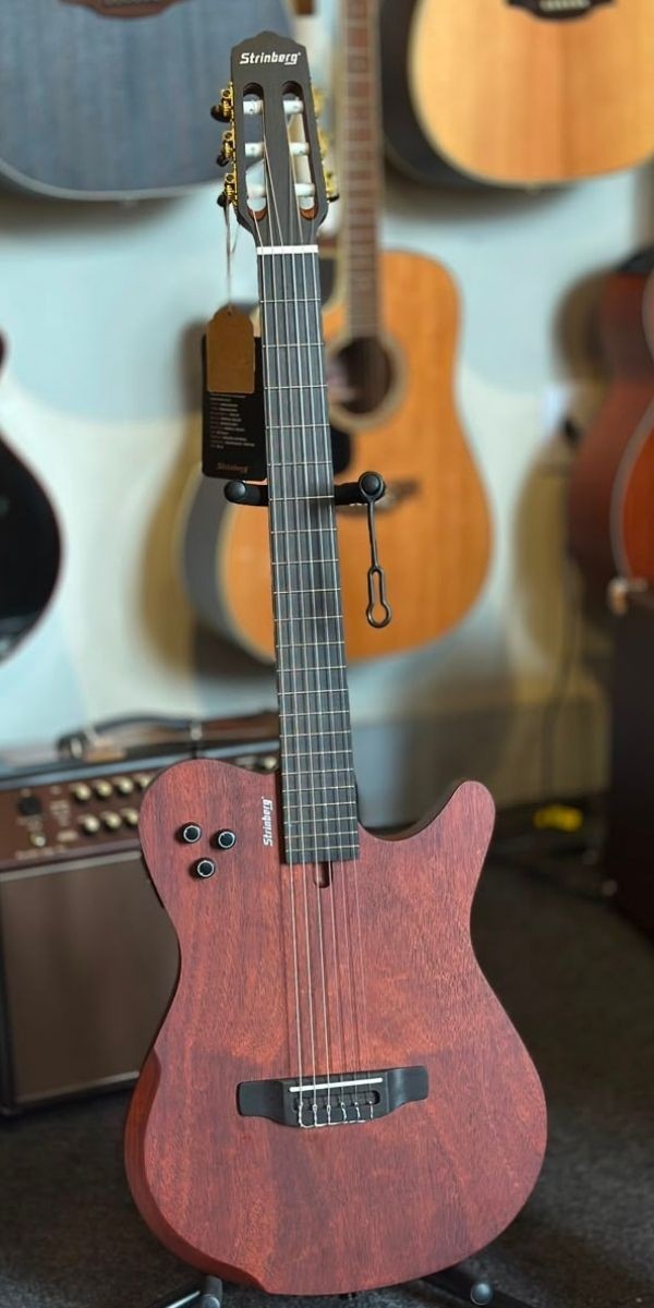 Violão Strinberg Soul Ssc60 Mgs Nylon Elétrico Semi-sólido Cutaway Com Bag 
