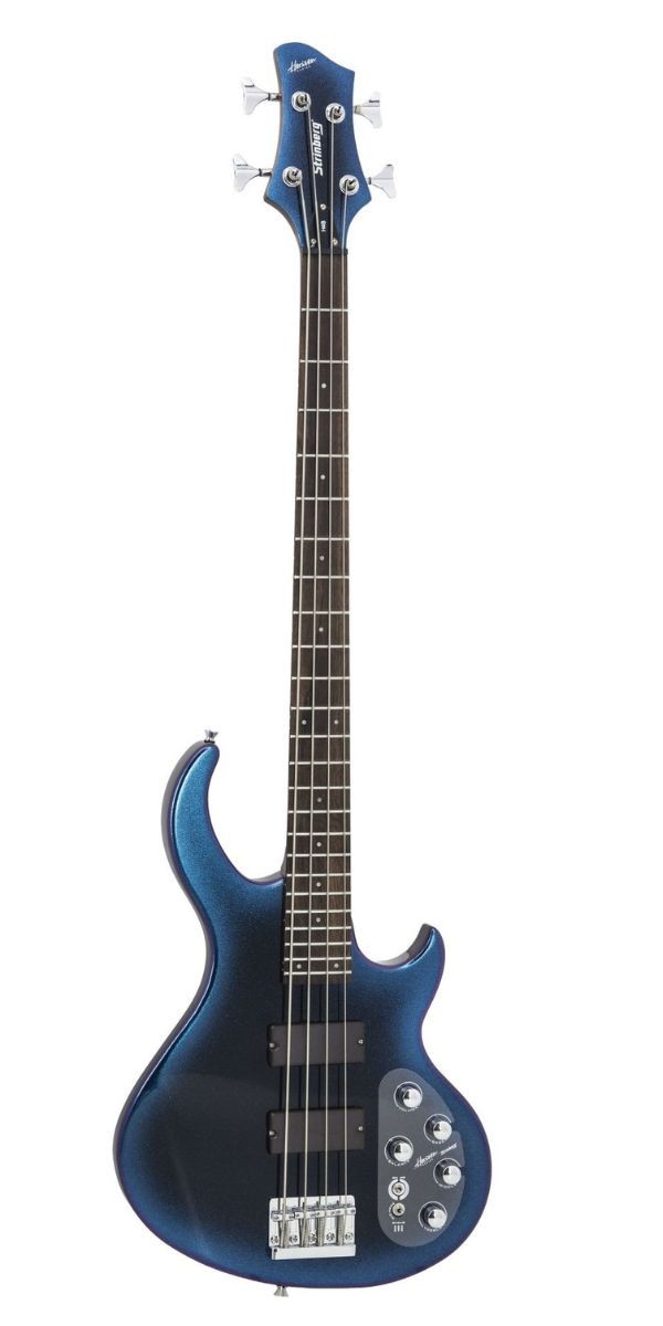 Contrabaixo Strinberg Horizon H4b Ativo 4 Cordas Chameleon Blue Burst Com Bag 