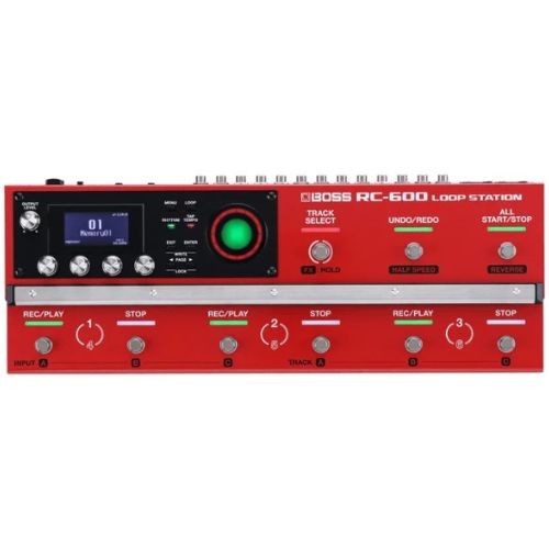 Boss Rc-600 Loop Station Pedaleira de Loop 6 Pistas Estéreo 32-bit 