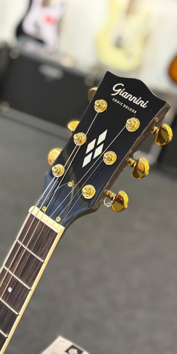 Guitarra Elétrica Giannini Sonic Deluxe Diamond Gae06 Dlx bf (black Coffee) 