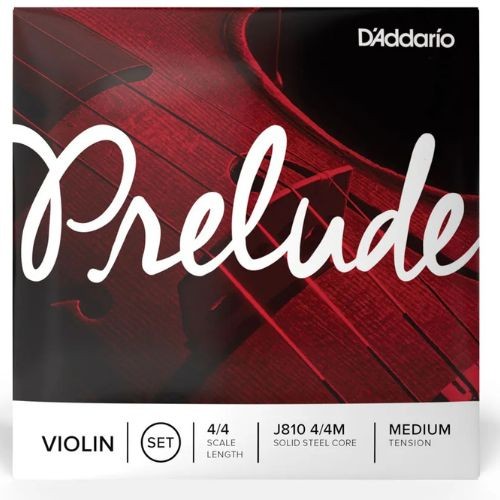 Encordoamento Para Violino Tensão Média D'addario Prelude J810 4/4m 