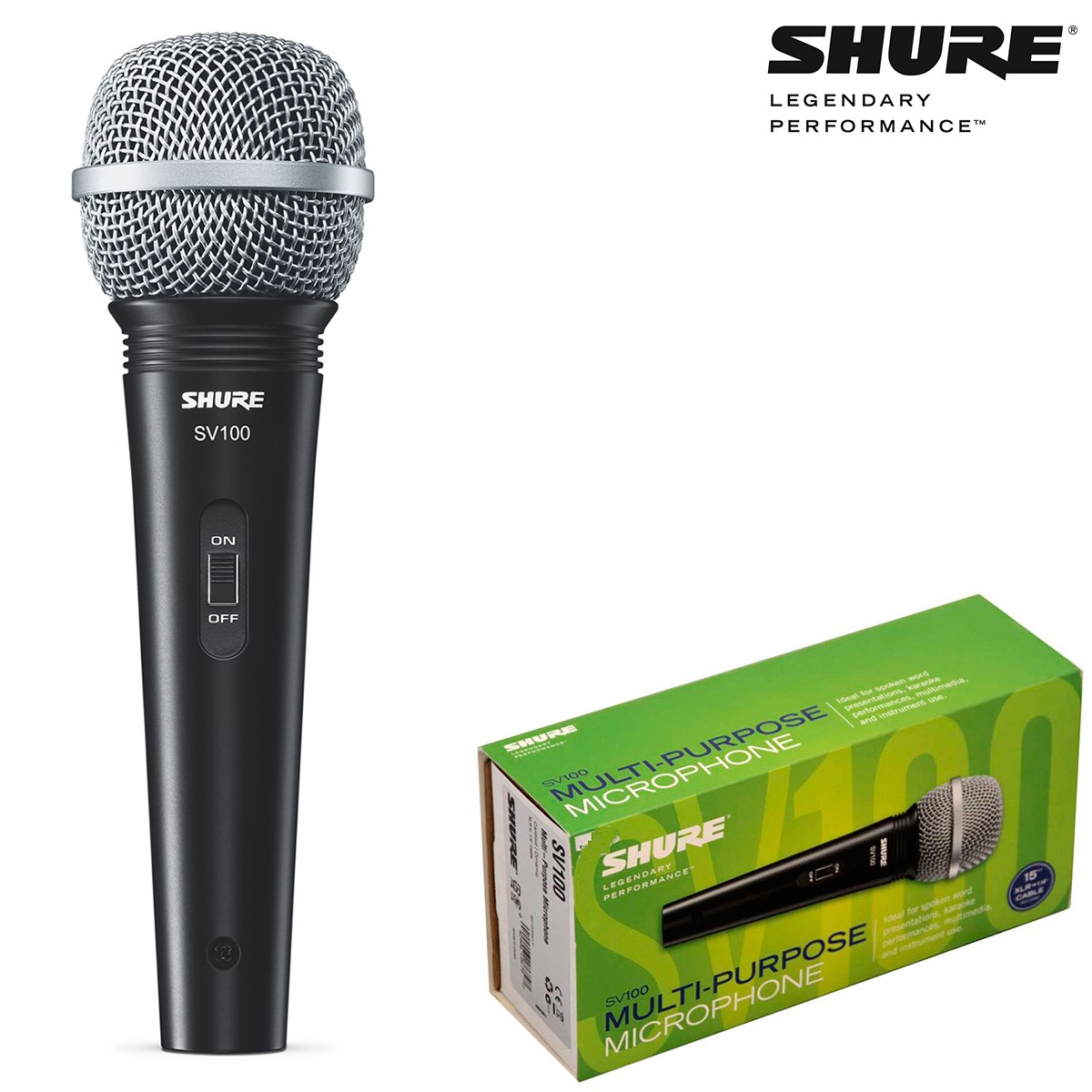 Microfone Dinâmico Shure - Sv100 