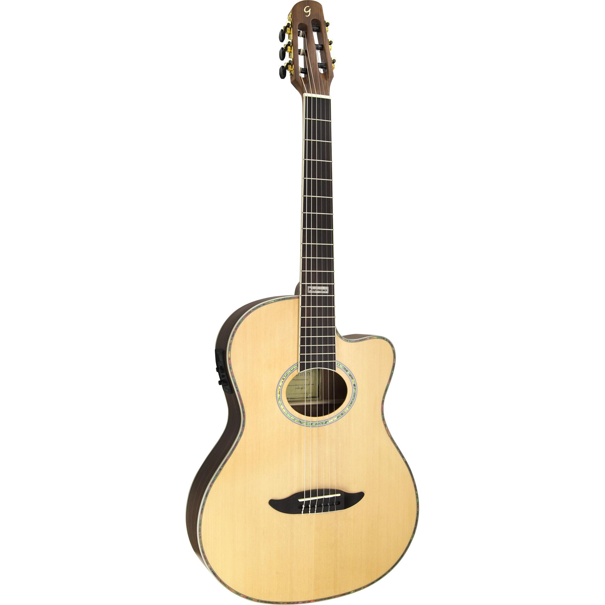 Violão Eletroacústico Flat Cutaway Nylon Gnf-3 Natural Satin Giannini 