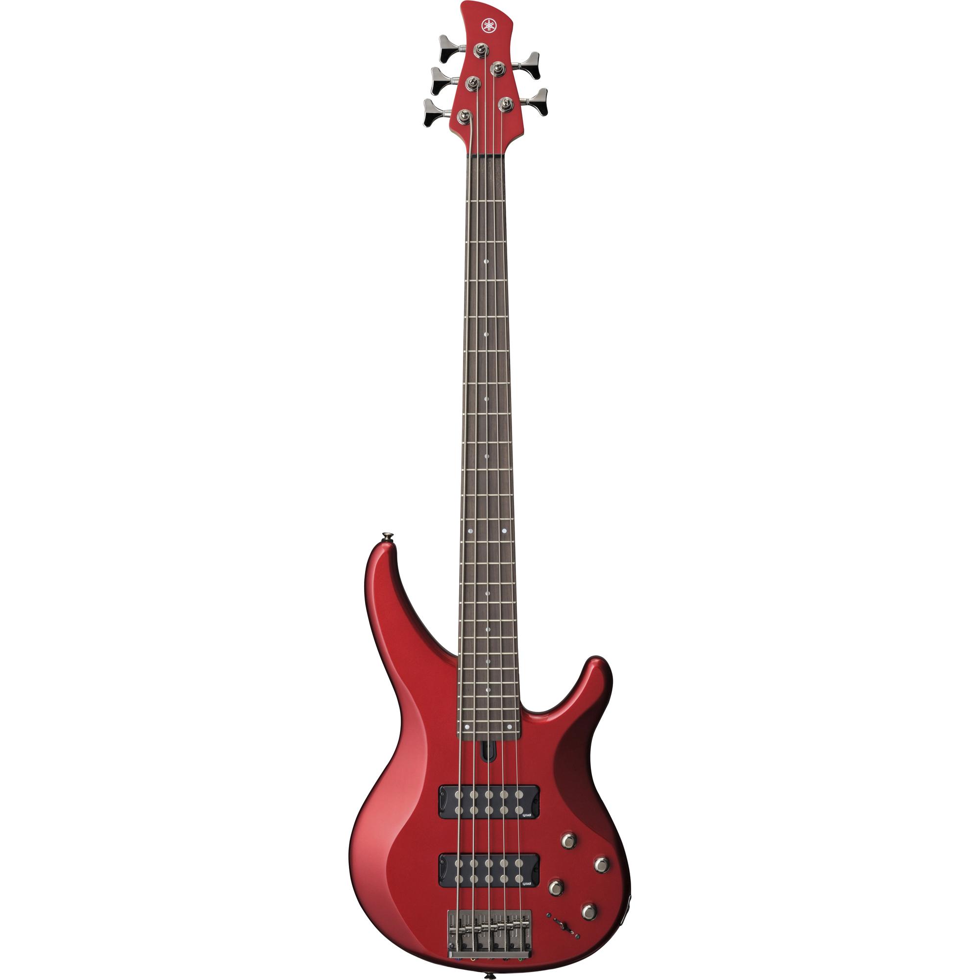 Contrabaixo 5 Cordas Ativo Captadores Cerâmicos Trbx305 Vermelho Yamaha 