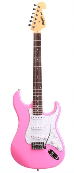 Guitarra Tagima Mg32 Strato Pink Memphis 