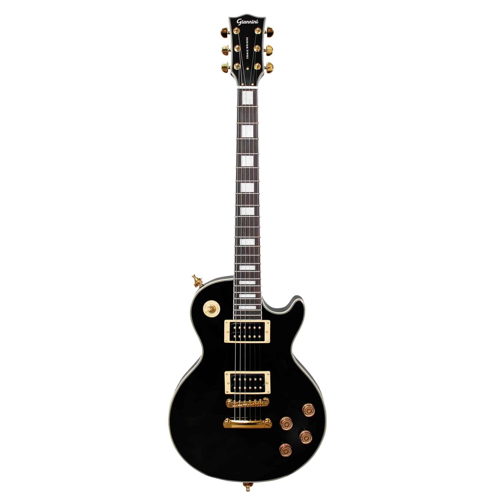 Guitarra Giannini Sonic Deluxe Gae09 Dlx bk Black 2 Humbuckers 