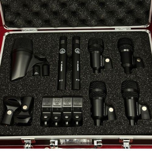 Kit Akg Drum Set Session i 7 Microfones p2 p4 P17 Com Case 