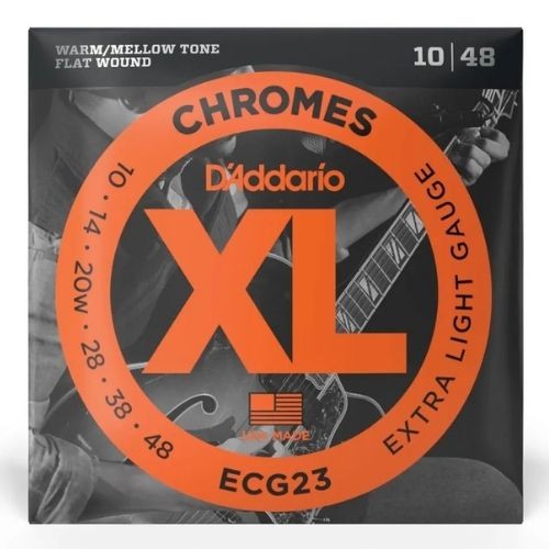 Encordoamento Para Guitarra 10-48 D'addario xl Chromes Ecg23 