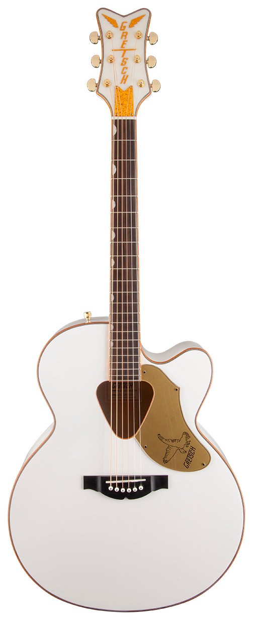 Violão Aço Gretsch Acústico Rancher Falcon Jumbo Cutway Whit 