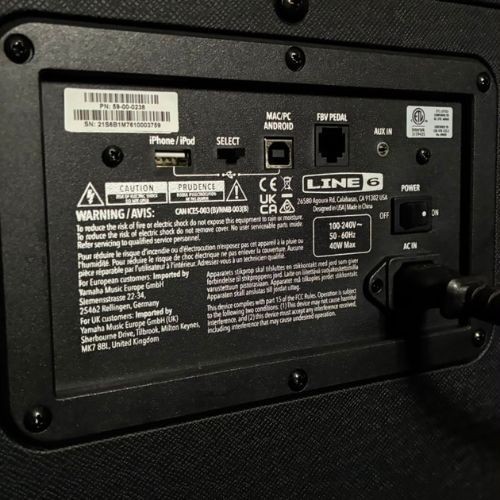 Amplificador Para Guitarra Line 6 Spider v 30 Mkii 30w Preto 