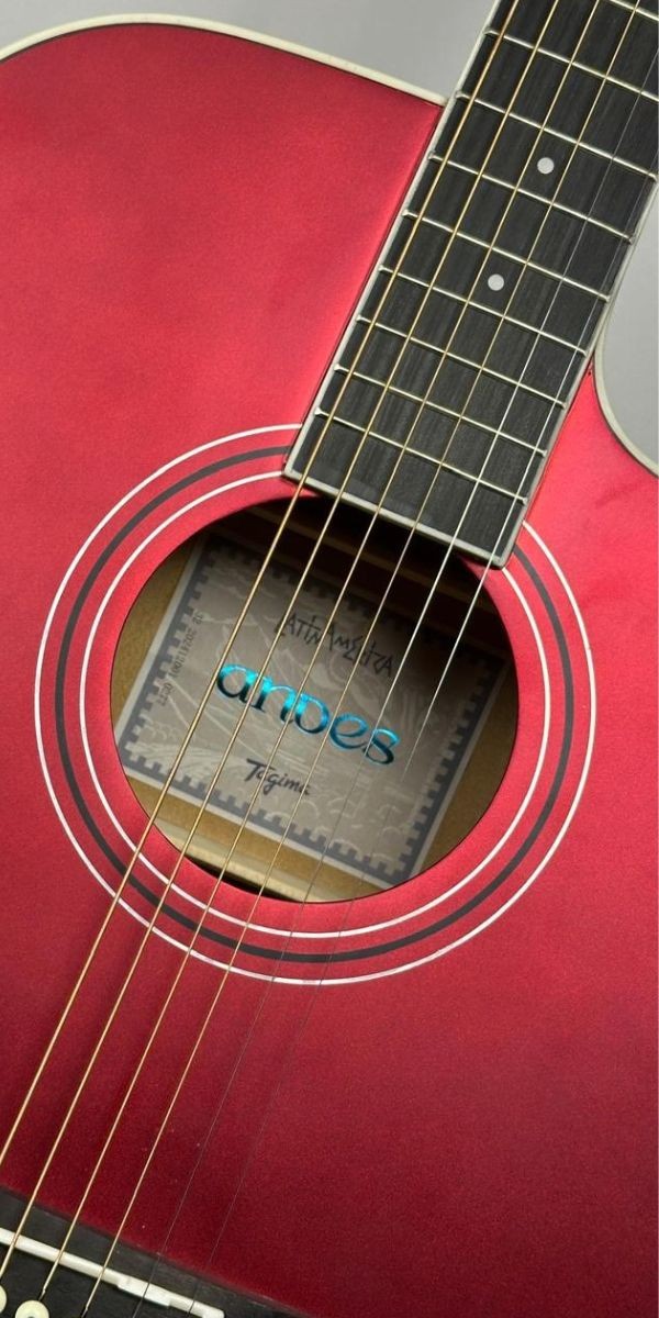 Violão Eletroacústico Tagima Andes eq Aço Cutaway Candy Apple Satin 