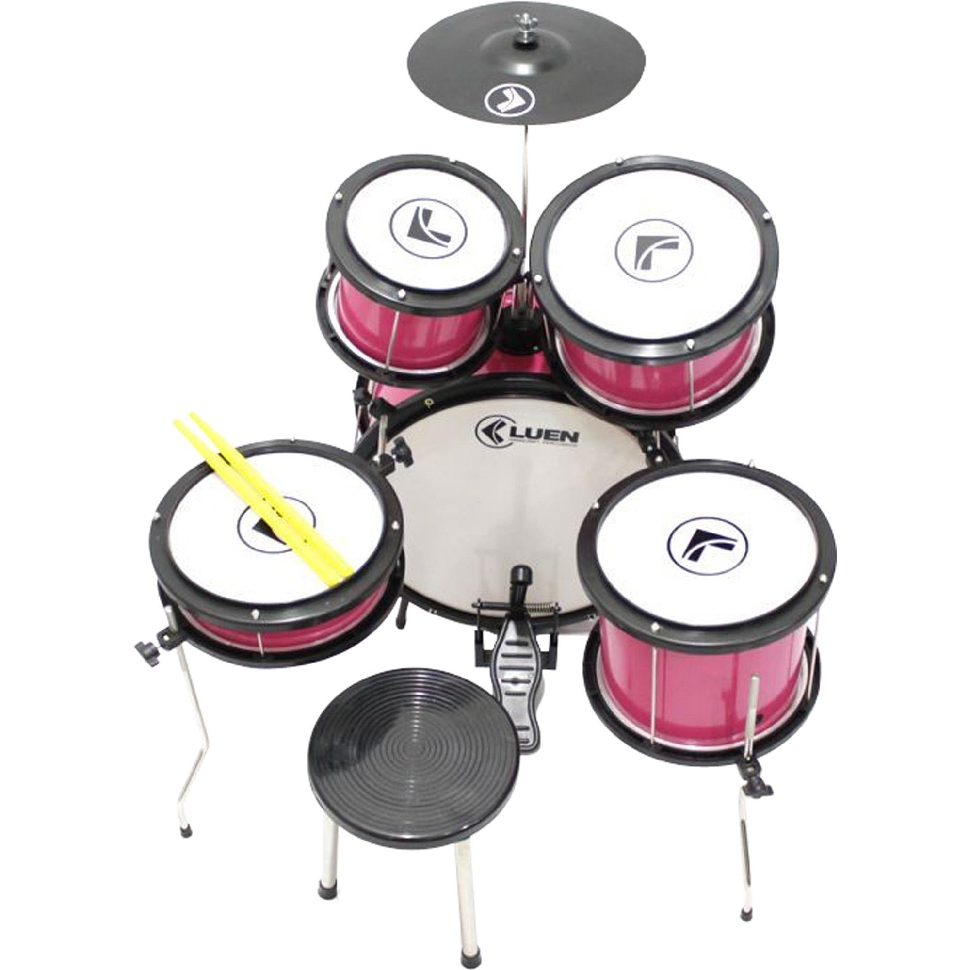 Bateria Infantil Pop Rosa Luen 