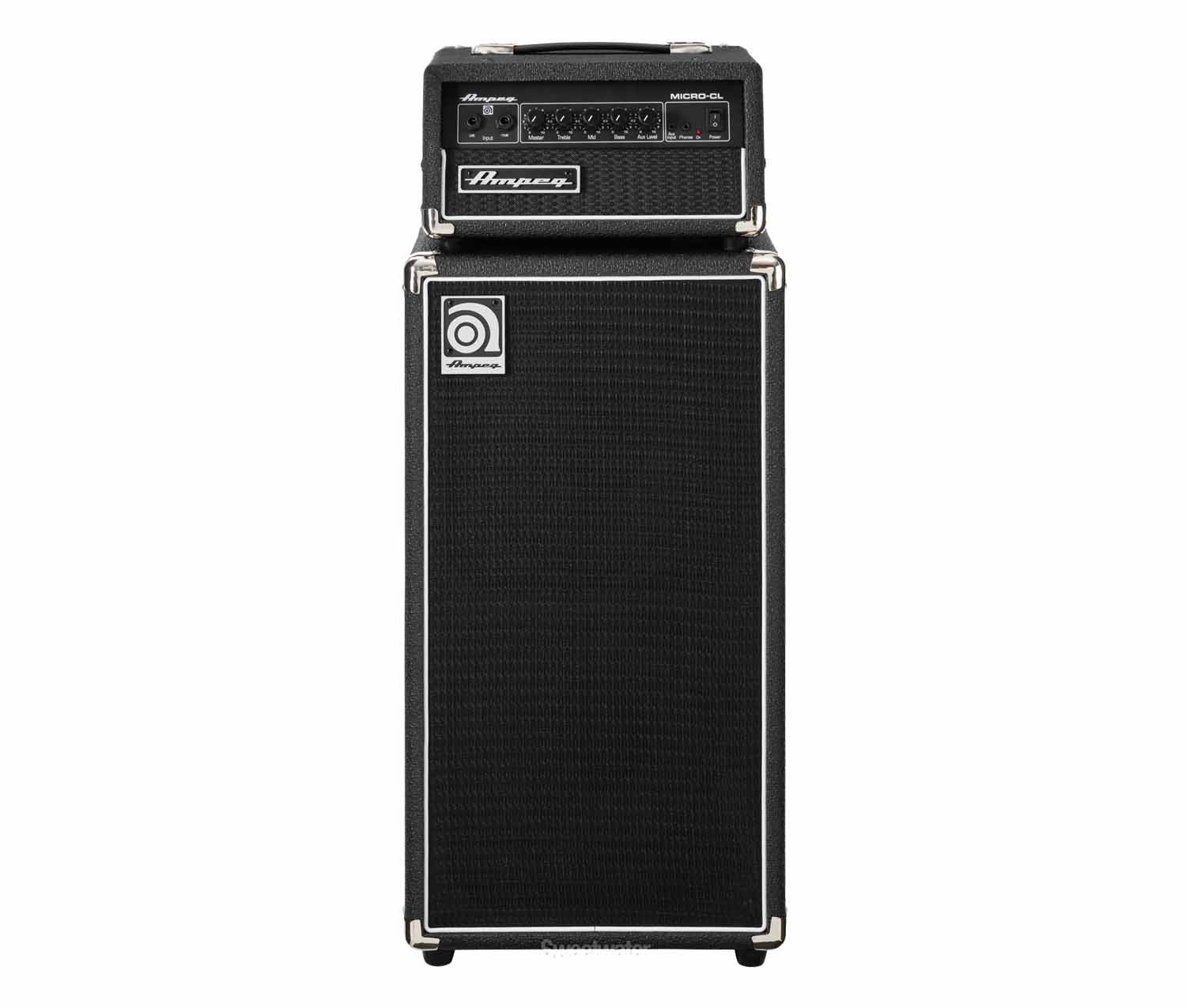 Cabeçote Amplificador Ampeg Micro cl + Gabinete Mc-210e Para Contrabaixo 