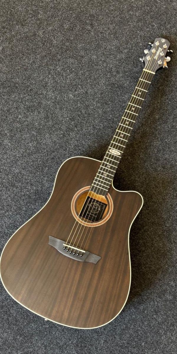 Violão Strinberg Sd200c Tobacco Aço Eletroacústico Folk Cutaway Com Afinador 