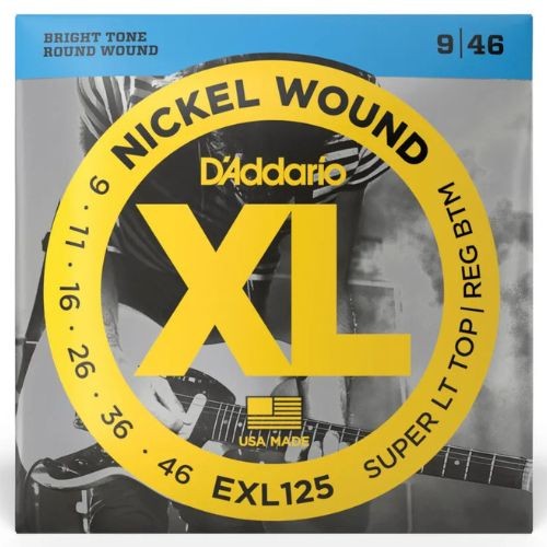 Encordoamento Para Guitarra 09-46 D'addario xl Nickel Exl125 