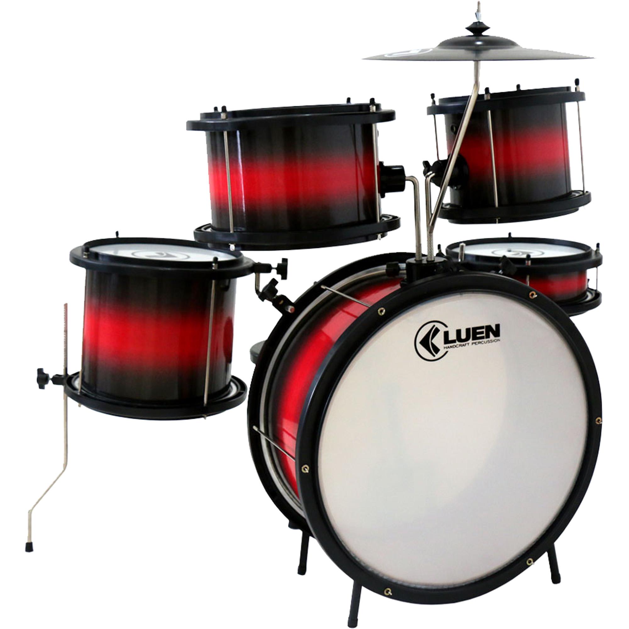 Bateria Infantil Pop Vermelha Luen 