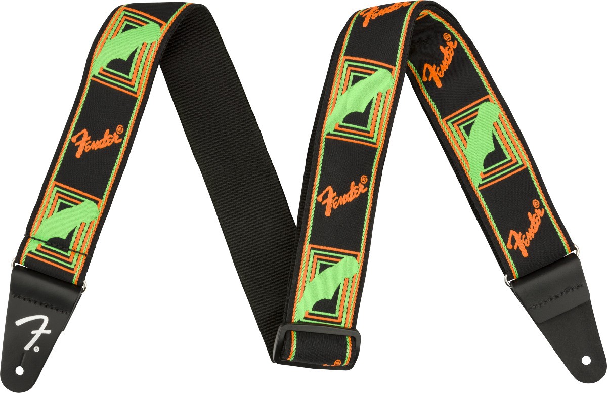 Correia Fender Neon Monogrammed Laranja 
