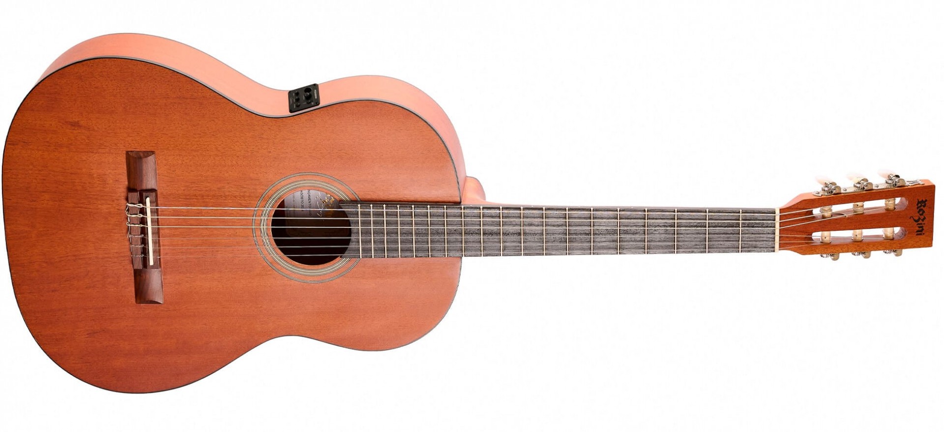 Violão Rozini Eco Neo Clássico Eletroacústico Fosco Mogno Rx206.fs.f.m - Eq. Fishman Clásica ii 