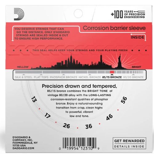 Encordoamento Violão Aço D'addario Ez930 013 