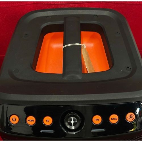 Caixa Ativa Star Sound Kub 8” 80w Com Bateria, Tws, Bass Boost e Led 