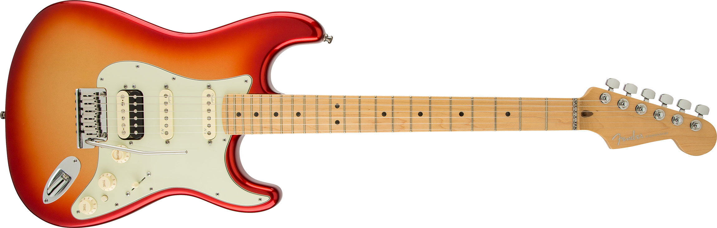 Guitarra Fender 011 9112 - am Deluxe Stratocaster Shawbucker Hss - 770 - Sunset Metallic 