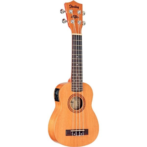 Ukulele Soprano de Mogno Eletroacústico Shelby Su21me 