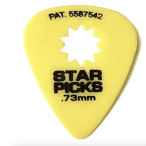 Palhetas Star Picks 73mm Yellow 