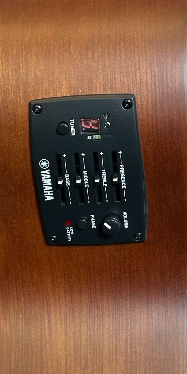 Violão Eletroacústico Yamaha Fsx400 Smb Smoky Black Aço Concert Com Afinador 