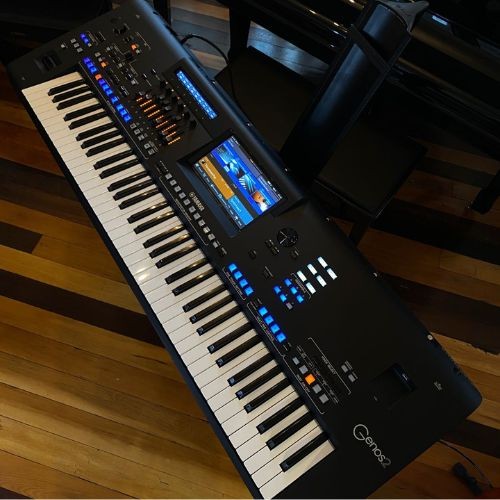 Teclado Yamaha Genos2 Workstation Arranjador 76 Teclas Fsx Com Aftertouch 