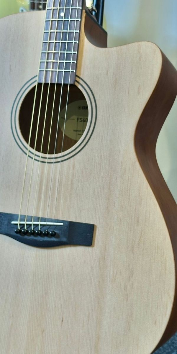 Violão Yamaha Fs400c ns Acústico Aço Cutaway 