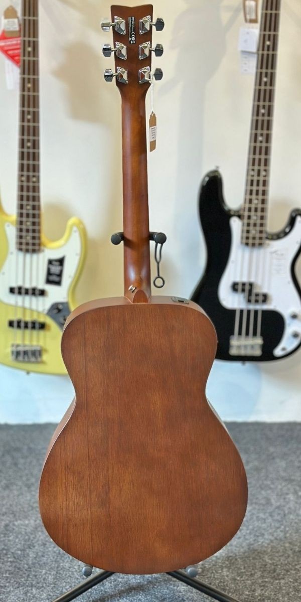 Violão Eletroacústico Yamaha Fsx400 Smb Smoky Black Aço Concert Com Afinador 