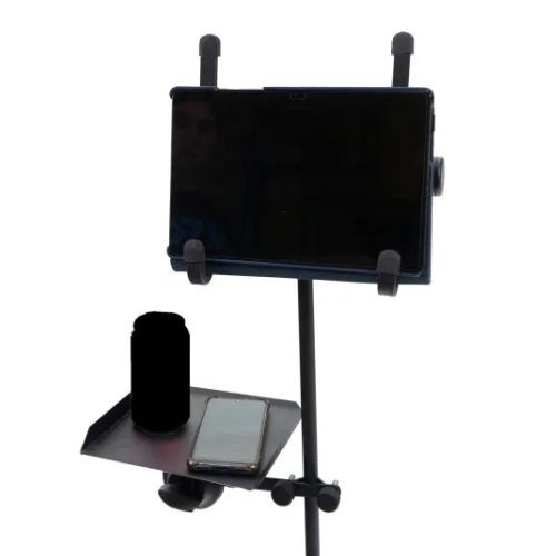 Suporte Multifuncional Ask Pnt Preto Para Tablet Notebook Mesa de Som e Celular 