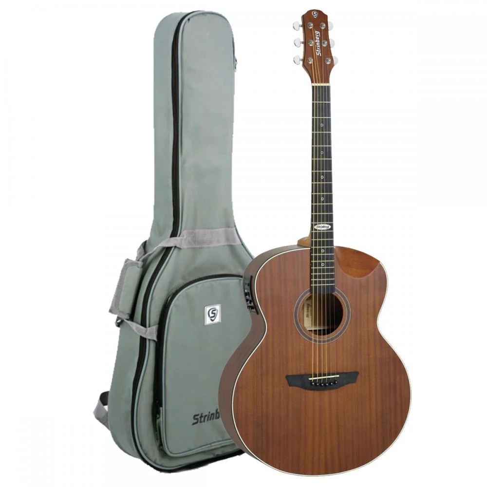 Violão Strinberg Sj201hc Aço Eletroacústico Mahogany Satin Com Bag 