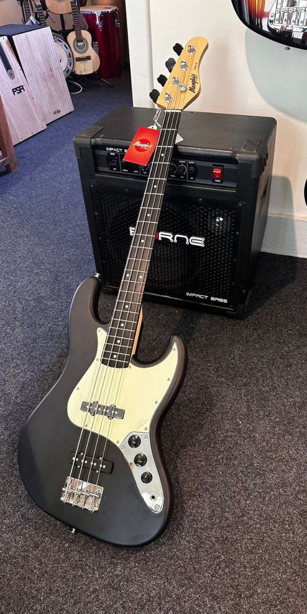 Contrabaixo Passivo 4 Cordas Black Satin Mb-50 - Memphis 