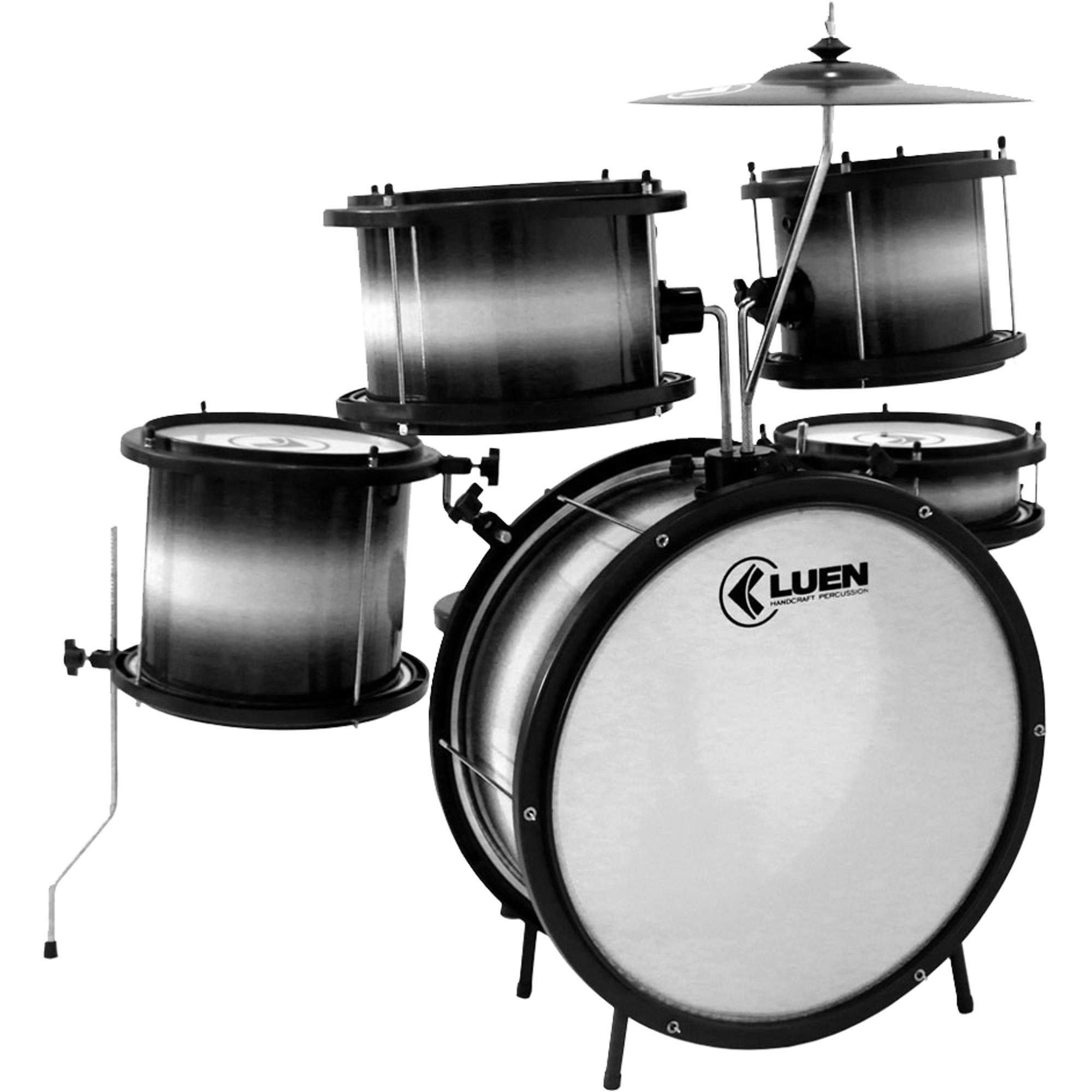 Bateria Infantil Pop Preta Luen 