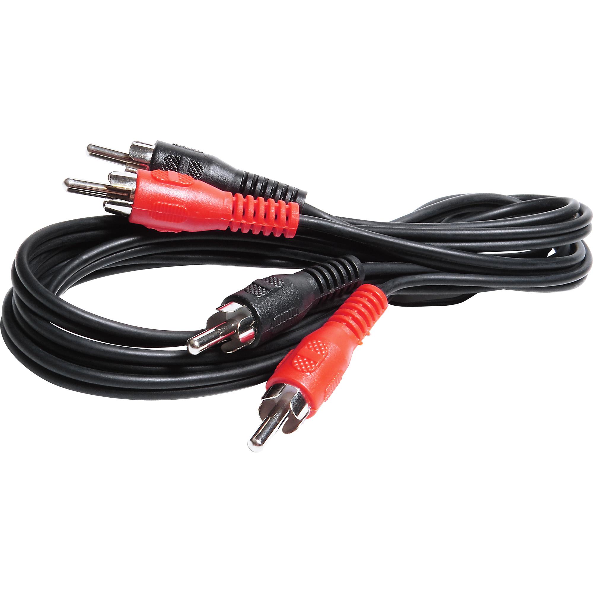 Cabo 2 Rca Macho x 2 Rca Macho 1,8m Cbrc0003 Preto Storm (c/ 10unid.) 