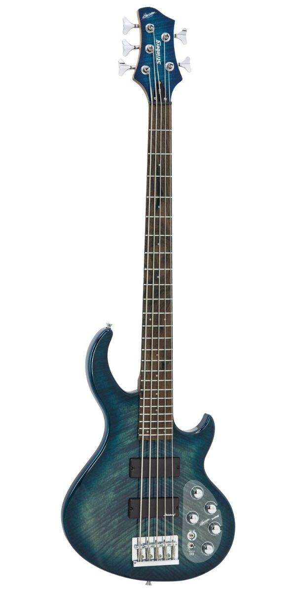 Contrabaixo Strinberg Horizon H5b Ativo 5 Cordas Transparent Blue Com Bag 