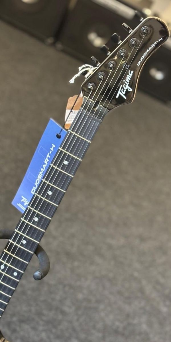 Guitarra Tagima Duo Smart-h bk Offset 2 Humbuckers Overdrive Delay Black 