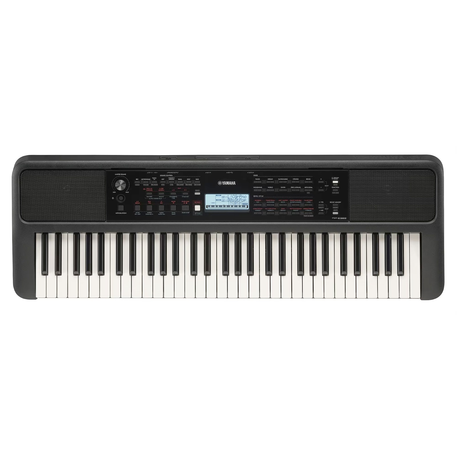 Teclado Yamaha Psr-e383 Arranjador 61 Teclas 