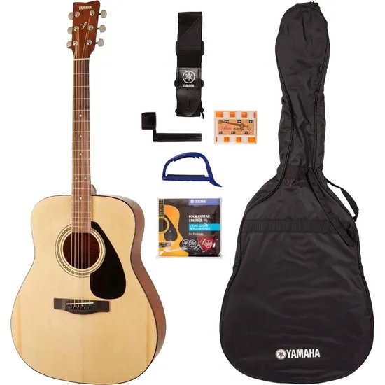 Violão Yamaha F310 Acústico Aço Natural Kit Capa+acessórios 