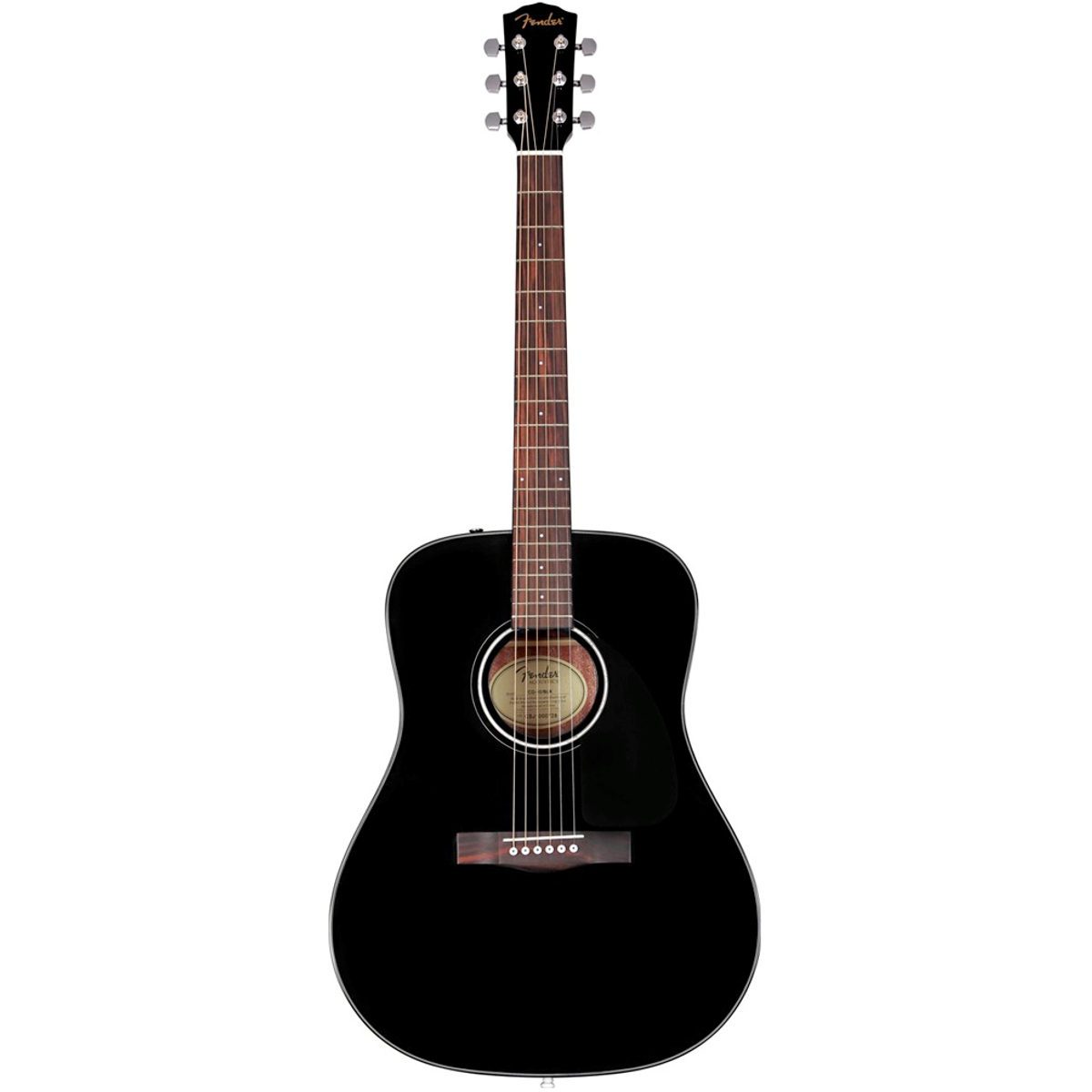 Violão Aço Fender Acústico Folk cd 60 Com Case Black 