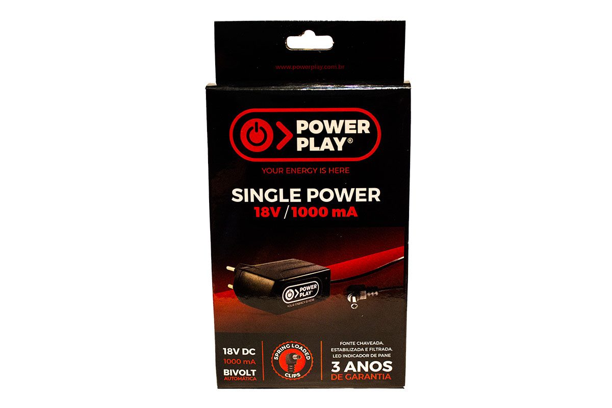 Fonte Power Play 18v 1 Amp - Single                          