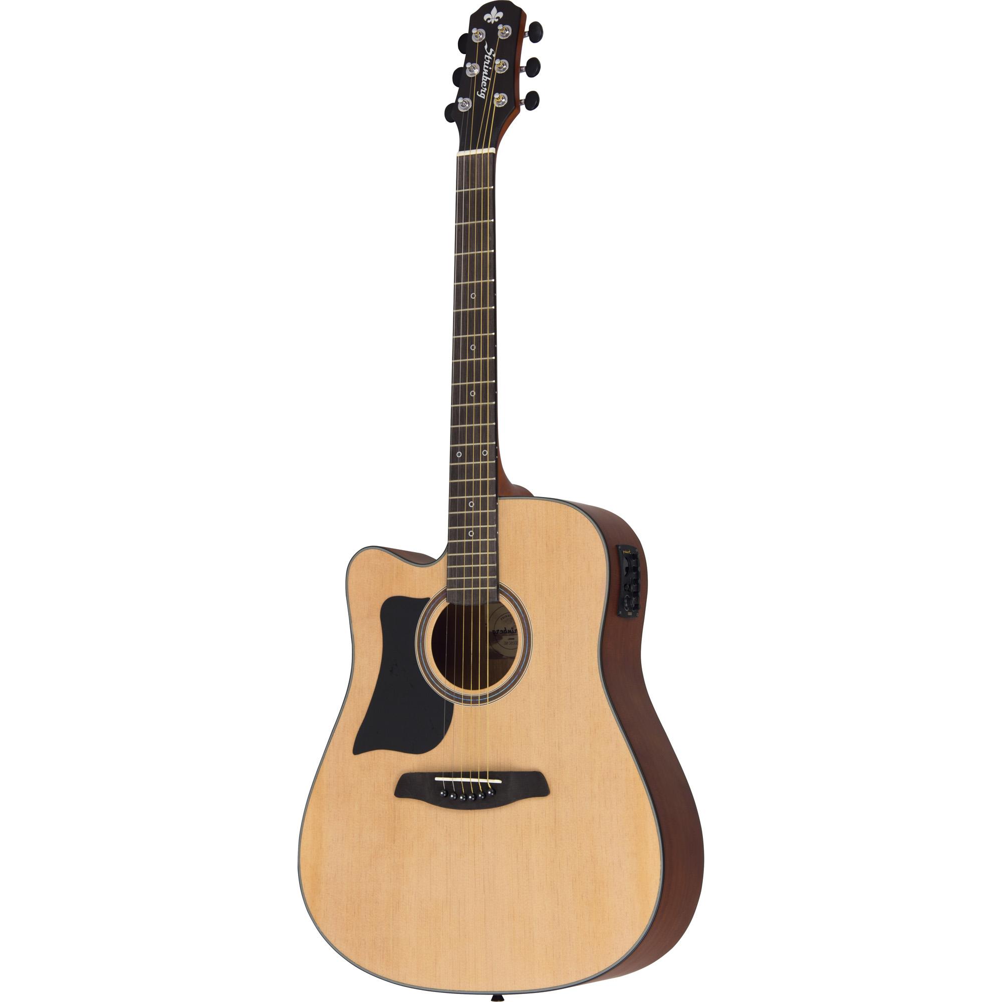 Violão Canhoto Eletroacústico Aço Sd25c Natural Satin Strinberg 