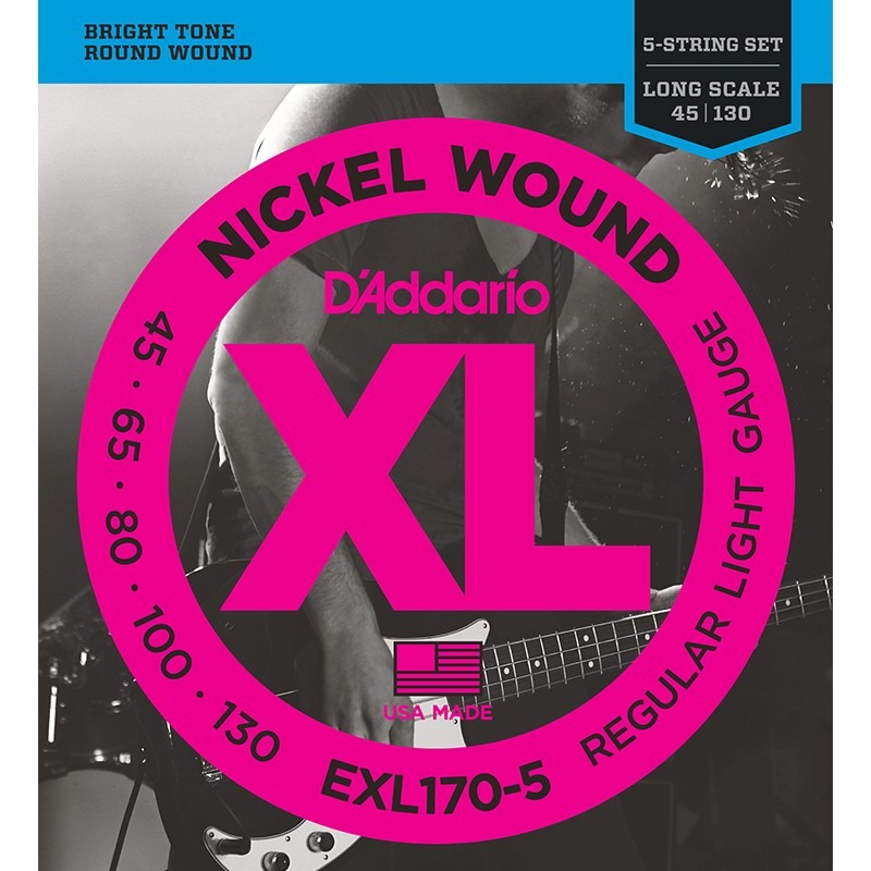 Encordoamento Baixo 6 Cordas D'addario Exl170-6 