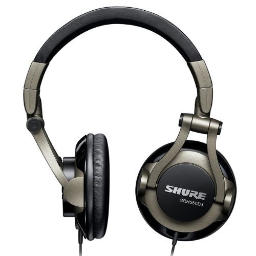 Fone de Ouvido Profissional Shure Srh550dj Para dj Fechado Com Driver 50mm 