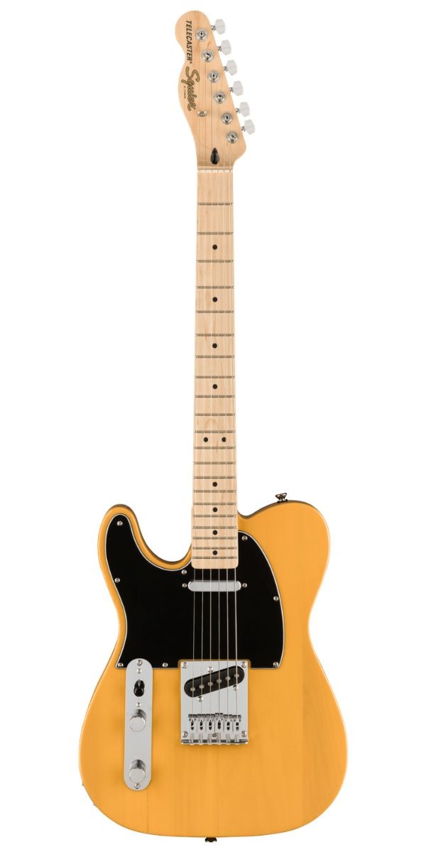 Guitarra Squier Affinity Series Telecaster Left-handed Canhota Butterscotch Blonde Maple by Fender 