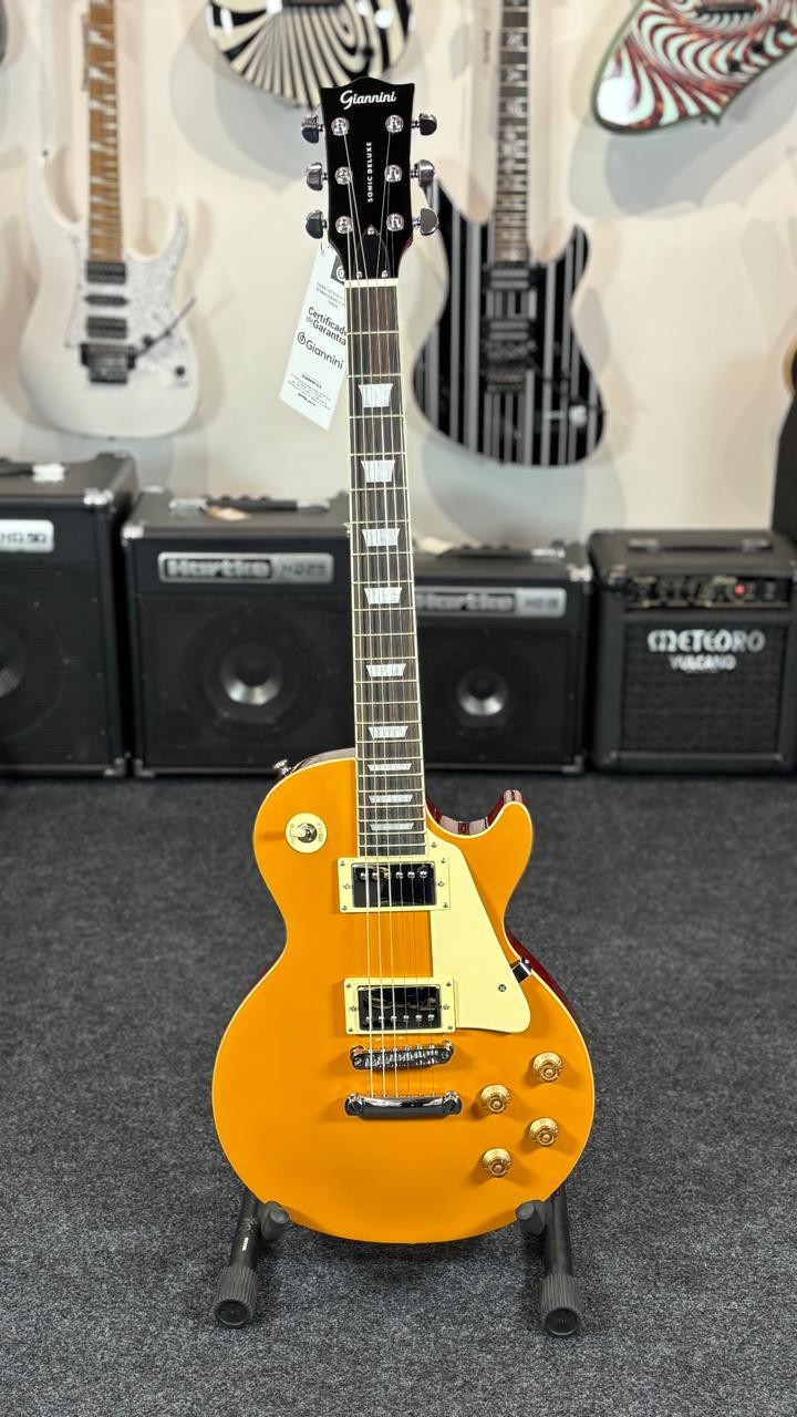 Guitarra Elétrica Giannini Sonic Deluxe Gae09 Dlx Gold Top (gd) 