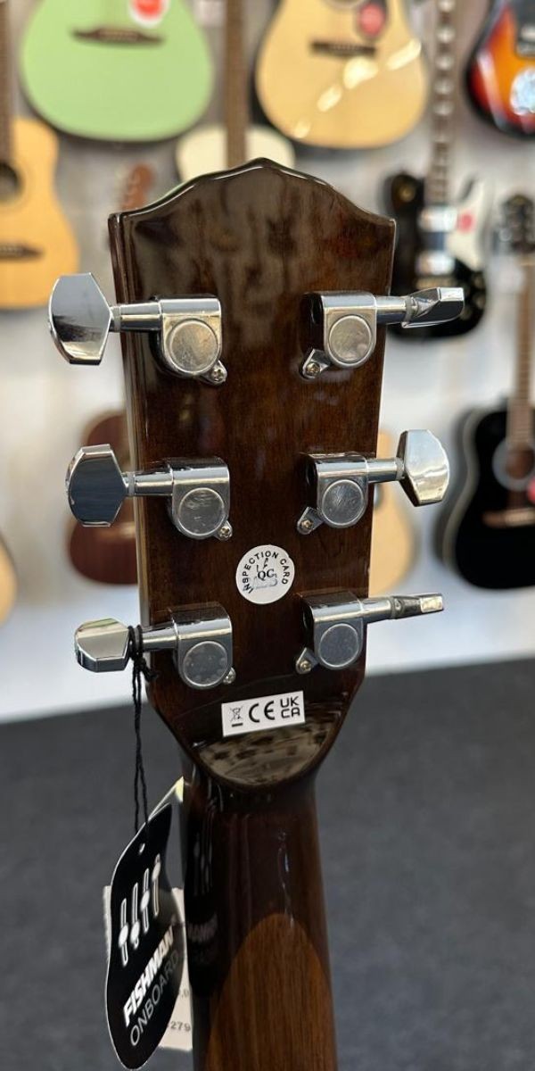 Violão Fender Cd-60sce Dreadnought Natural Eletroacústico Aço Com Fishman 